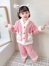 Autumn and Winter Children Pajamas | Warm Kids Sleepwear Set