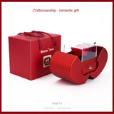 Collar con joyero de manzana y rosa | Regalo para mi hija