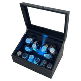 Watch Winder Box for Automatic Watches – 6-Slot Rotating Display Case | Quiet Motor Watch Winder Stand with Storage
