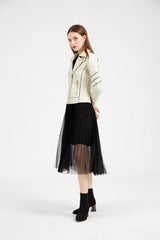 Women's PU Faux Leather Biker Jacket