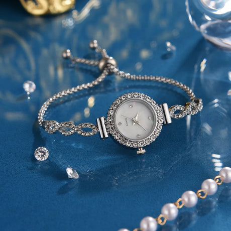 Women’s Simple Quartz Watch – Small Dial Bracelet Watch | Elegant Minimalist Ladies Wristwatch Clock