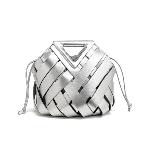 Trendy Vegan Leather Woven Tote Bag for Women – Top Handle Purse, Fashion Crossbody Shoulder Handbag, Stylish Tote Purse 2025