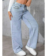 Women’s Wide-Leg Straight Denim Jeans