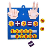 Toddler Montessori Felt Finger Numbers Math Learning Toy