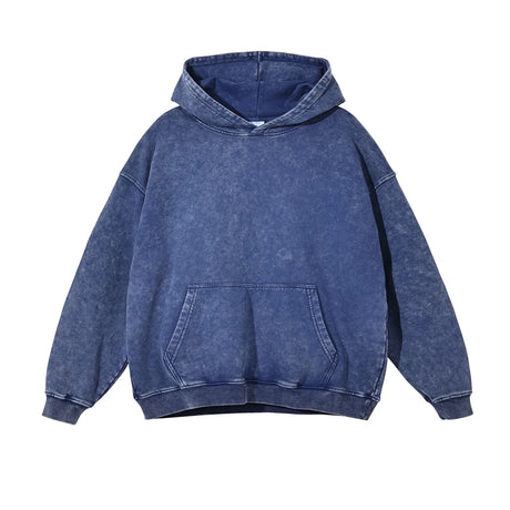 Vintage Washed Hoodie – Unisex Retro Streetwear Pullover