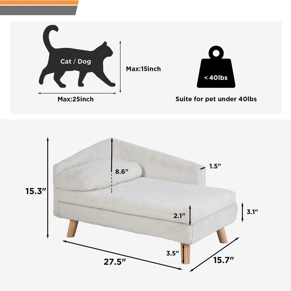 Nordic Elevated Pet Bed