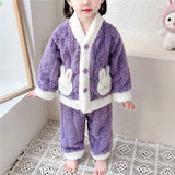 Autumn and Winter Children Pajamas | Warm Kids Sleepwear Set