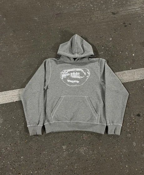 Men’s Y2K Hip-Hop Streetwear Set – Punk Gothic Embroidered Pullover & Casual Sportswear