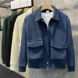 Trendy Men’s Corduroy Jacket – Korean Fashion Casual Coat