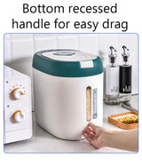XIAOGUI 5KG/10KG Rice Dispenser – Airtight Kitchen Storage Container for Rice, Cereal & Dry Foods