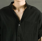 White Linen Cotton Half Sleeve Men’s Shirt