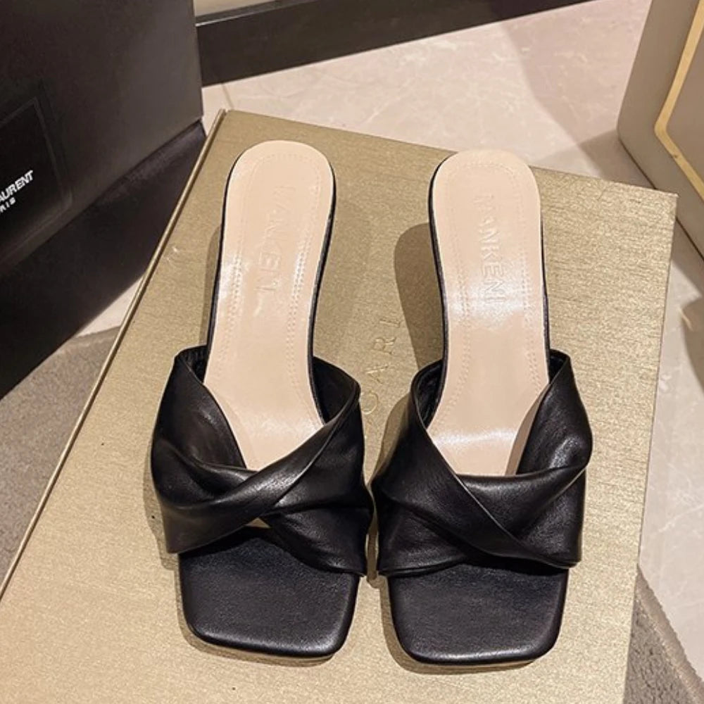 Summer Fashion High Heel Ladies Slippers