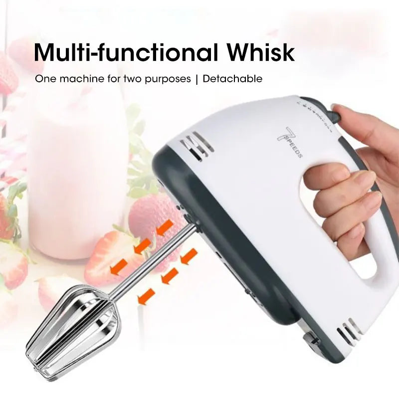 Handheld 7-Speed Automatic Electric Mixer | Multi-Functional Egg, Cream & Dough Mixer for Baking and Home Kitchen Use
