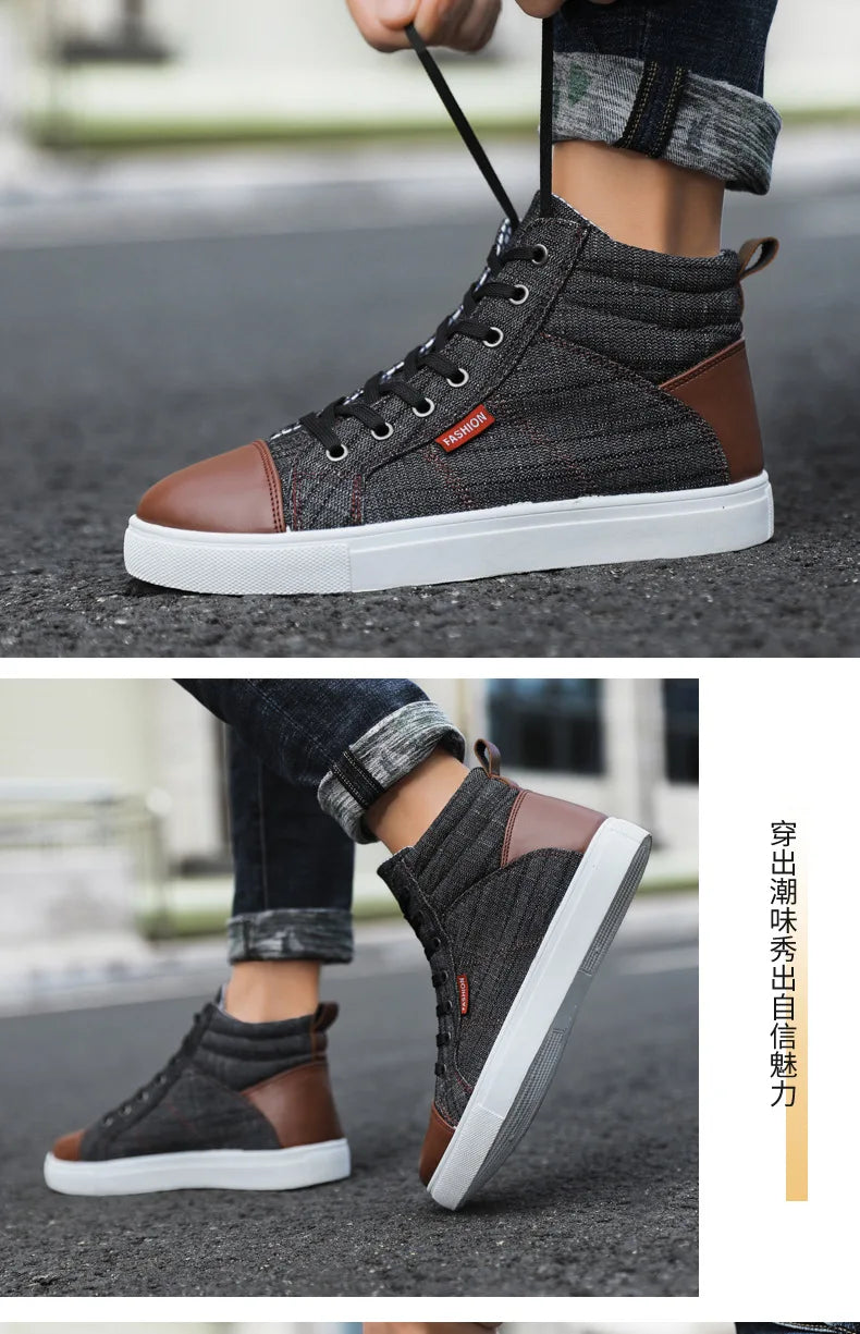 Men’s High Top Luxury Casual Sneakers