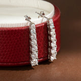 OEVAS 925 Sterling Silver Moissanite Earrings – 2.82CT Long Tassel Diamond Earrings | Sparkling Luxury Party Jewelry for Women