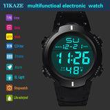 Men’s Electronic Sports Watch – Waterproof Luminous Multifunction Digital Wristwatch | Outdoor Fitness Large Screen Watch