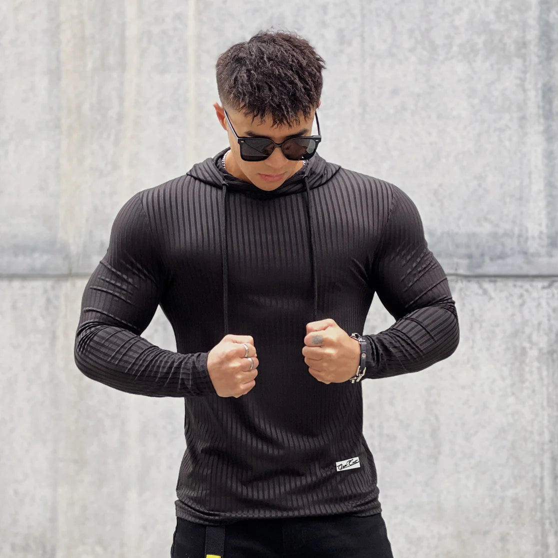 Men’s Long Sleeve Skinny Gym T-Shirt