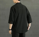 White Linen Cotton Half Sleeve Men’s Shirt