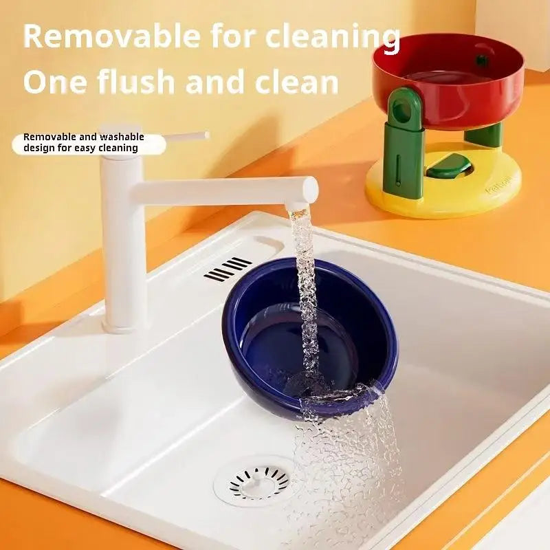 Comedero y bebedero plegable y ajustable en altura para mascotas – Soporte elevado para comida y agua para perros y gatos