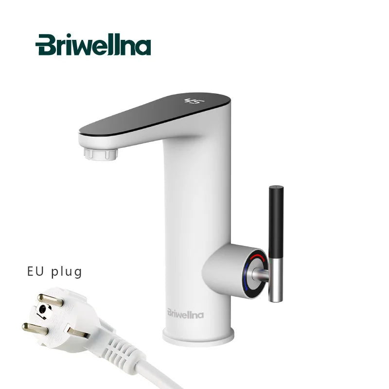 Briwellna Electric Water Heater Faucet 220V – Instant Tankless Kitchen Heating Tap