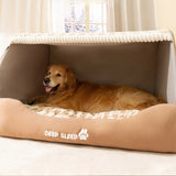 Big Dog Kennel – Warm Winter Dog House with Detachable Washable Mat