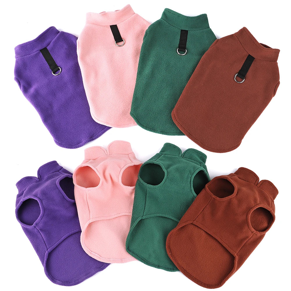 Winter Warm Fleece Dog Jacket Vest