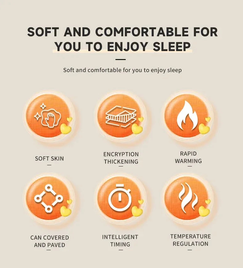 Wearable Heated Blanket with Sleeves – 8-Heat Levels, Flannel, 127x177CM