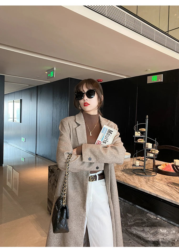 Women Turtleneck Sweater Long Sleeve Top