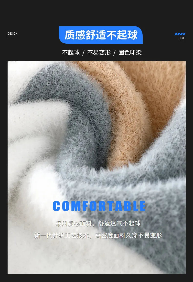 Men’s Wool Winter Sweater 2025 – Warm Knitted Pullover for Cold Weather