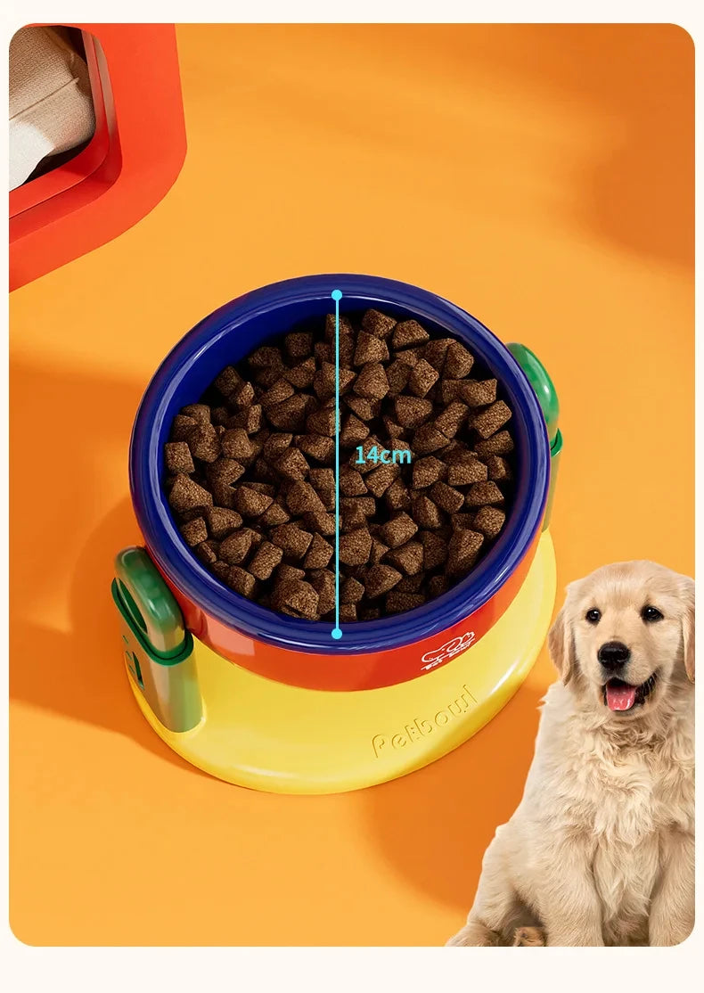 Comedero y bebedero plegable y ajustable en altura para mascotas – Soporte elevado para comida y agua para perros y gatos