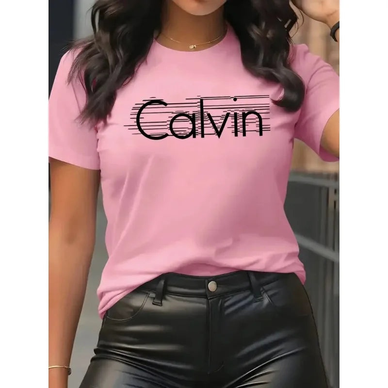 Calvin Women's Y2k T-Shirt