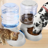 Distributeur automatique de nourriture et d'eau pour animaux – Station d'alimentation grande capacité pour chiens et chats