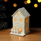 Christmas LED Snowflake House Decoration – Light-Up Mini Christmas Home Ornament | Festive Holiday Decor for Tables & Shelves