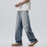 Men’s Classic Soft Black Biker Jeans – Stretch Slim Fit Denim Pants (28–38)