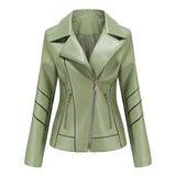 Women's PU Faux Leather Biker Jacket