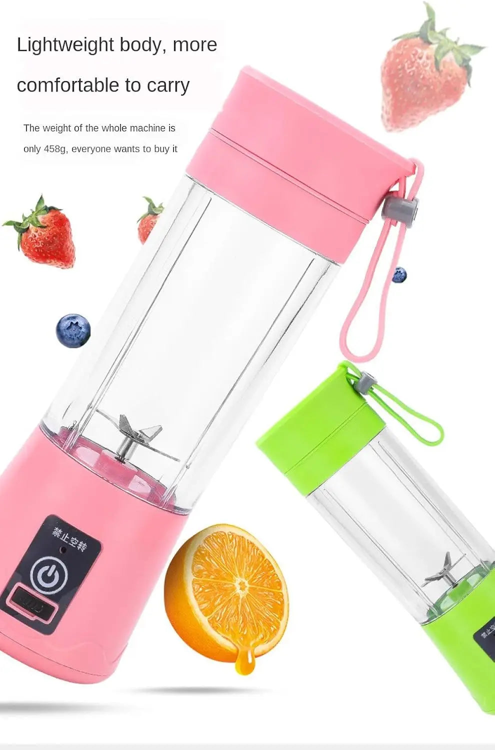 Mini Electric Juicer USB Rechargeable | Portable Smoothie & Milkshake Maker for Fresh Fruit, Orange & Lemon