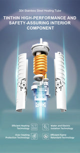 Briwellna Electric Water Heater Faucet 220V – Instant Tankless Kitchen Heating Tap