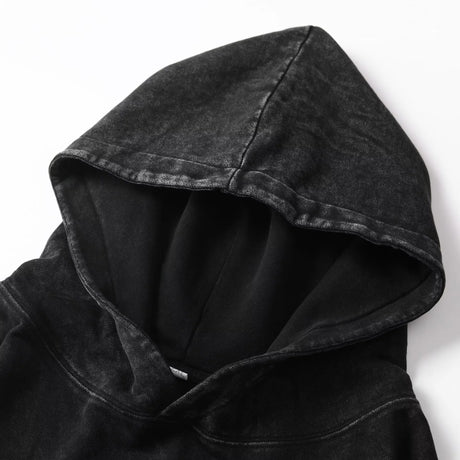 Men’s Vintage Acid Washed Cotton Hoodie