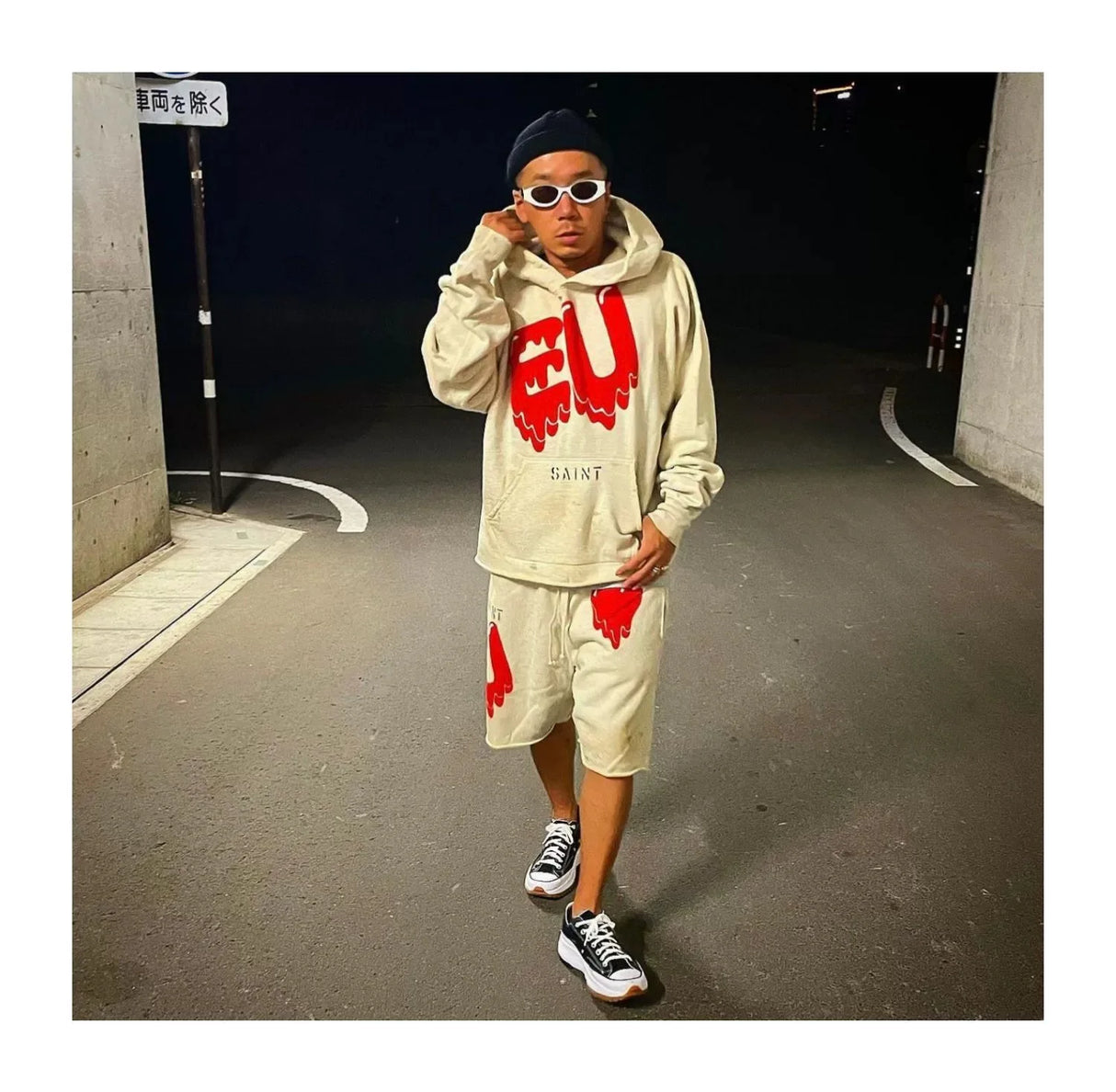 painted streetwear hoodie