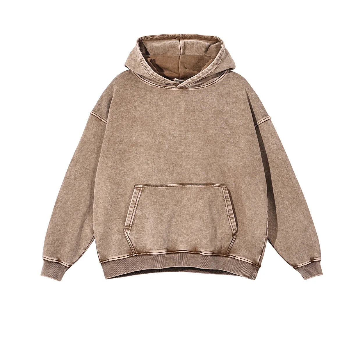 Vintage Washed Hoodie – Unisex Retro Streetwear Pullover