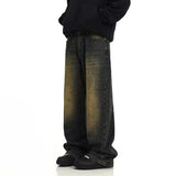Men’s Retro Casual Washed Straight-Leg Streetwear Jeans