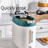 XIAOGUI 5KG/10KG Rice Dispenser – Airtight Kitchen Storage Container for Rice, Cereal & Dry Foods
