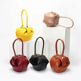 Stylish Round Ball PU Leather Mini Shoulder Handbag