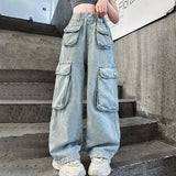Girls' Hip-Hop Baggy Jeans