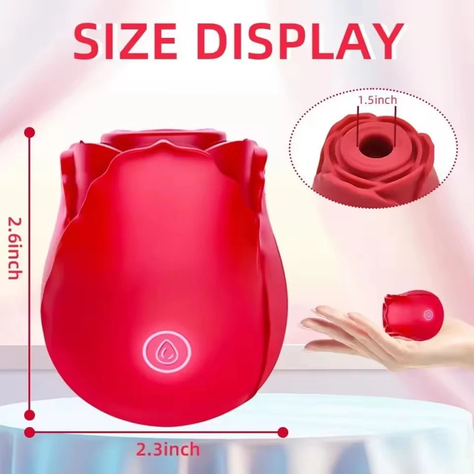 Rose Clitoral Suction & Vibrator Sex Toy