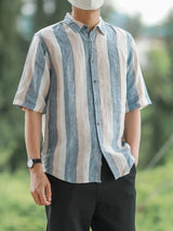 Men’s Elegant Striped Long Sleeve Shirt