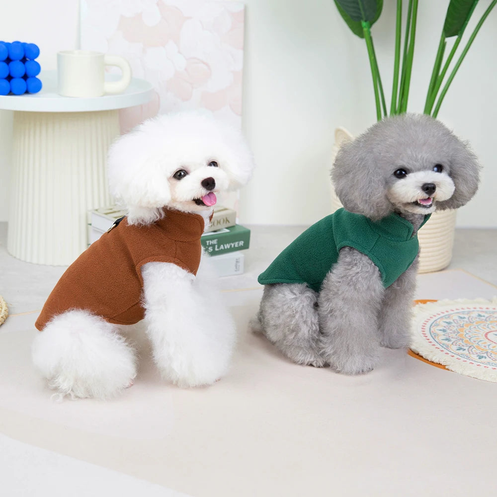 Winter Warm Fleece Dog Jacket Vest
