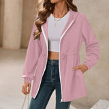 Women’s Waterproof Hiking Jacket – Hooded Outdoor Rain Poncho, Lightweight Windproof Raincoat for Travel & Camping