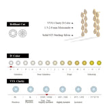Luxury VVS1 Moissanite Diamond Earrings for Women – 925 Sterling Silver