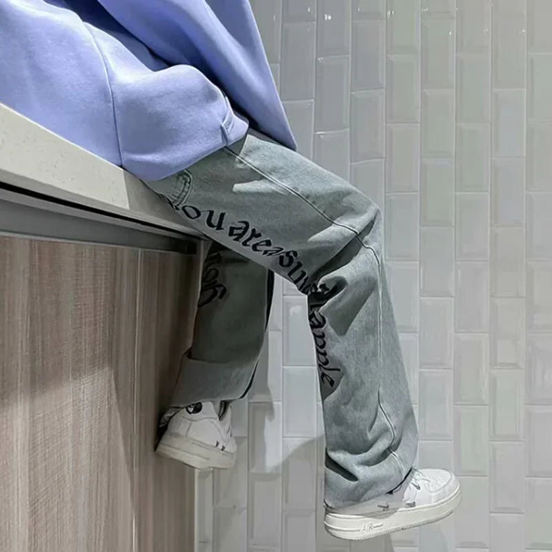 Men’s 2025 Fashion Streetwear Baggy Jeans